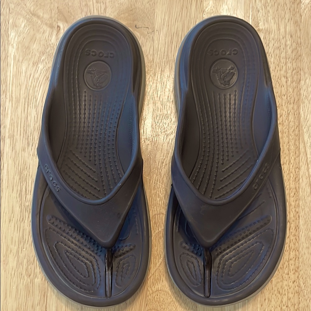 CROCS unisex, brown/beige flip flops
